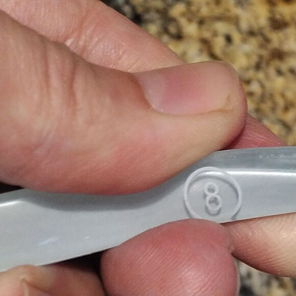 BRIGHTON Summer Shelly Starfish Turquoise White Rubber Flip Flops Women's 8 - Picture 4 of 6